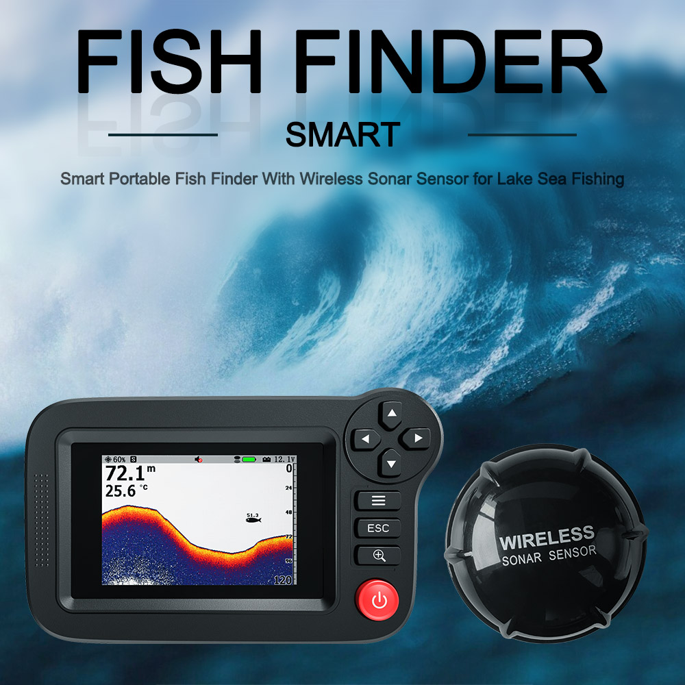 Умный эхолот - портативный эхо – обзор и цена Fish Finder Gps