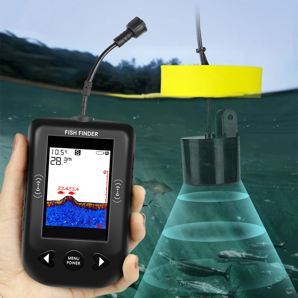 Сигнализация 100 м портативный – обзор и цена Fishing Depth Finder