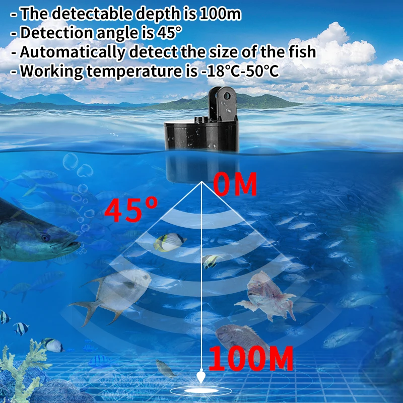 Сигнализация 100 м портативный – обзор и цена Fishing Depth Finder