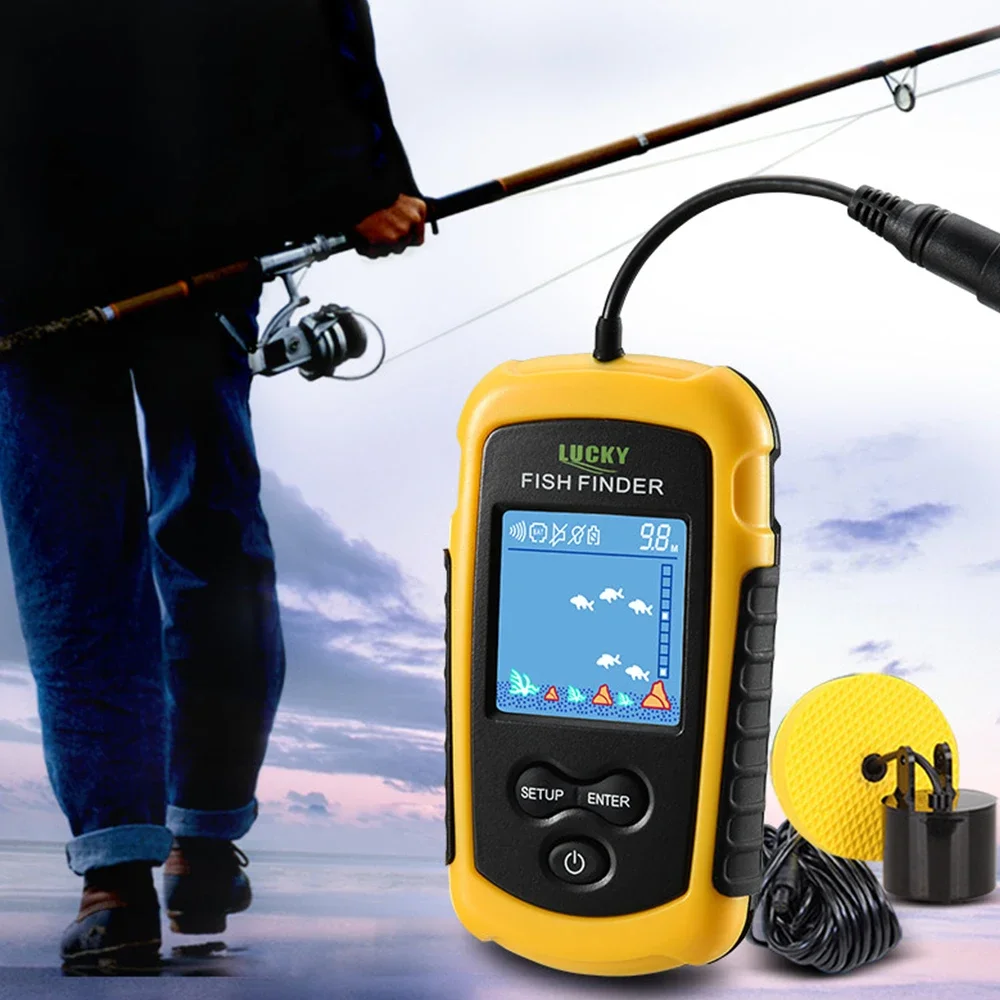 Lucky ЖК-экран с цветным экран – обзор и цена Fishing Depth Finder