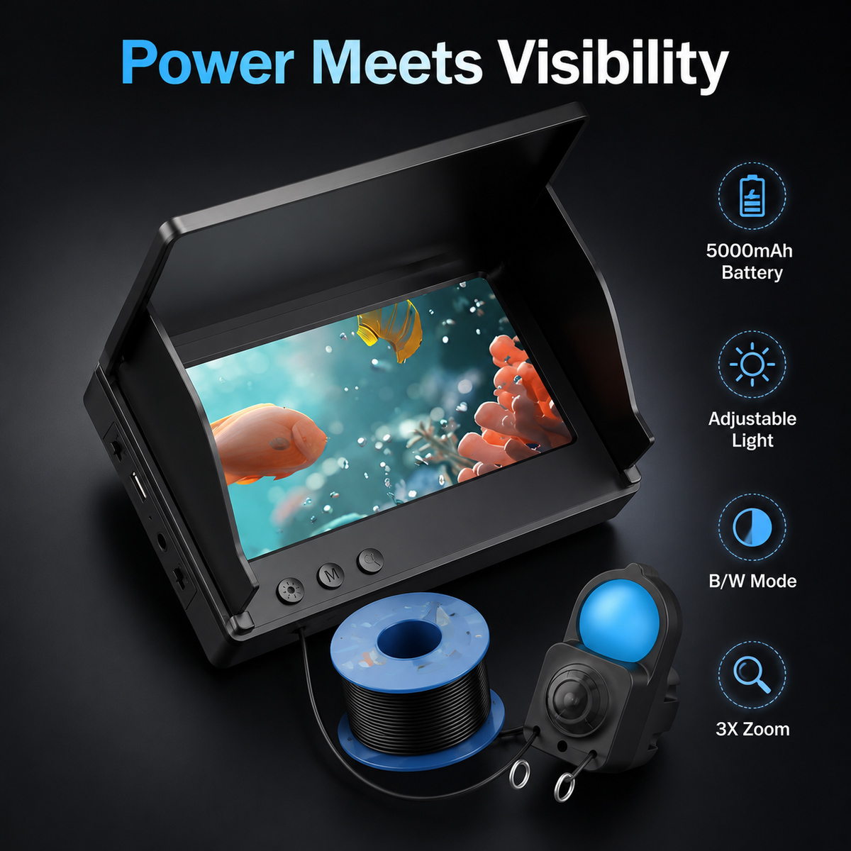 Подводная HD-камера для рыбалк – обзор и цена Fishing Camera